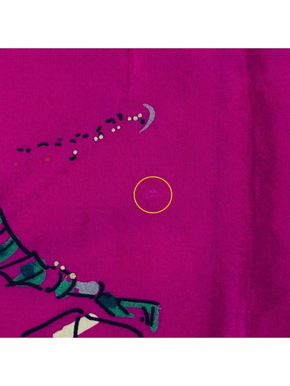 Chanel Scarf Mademoiselle Silk Purple Sheer Large - Picture 11 of 14